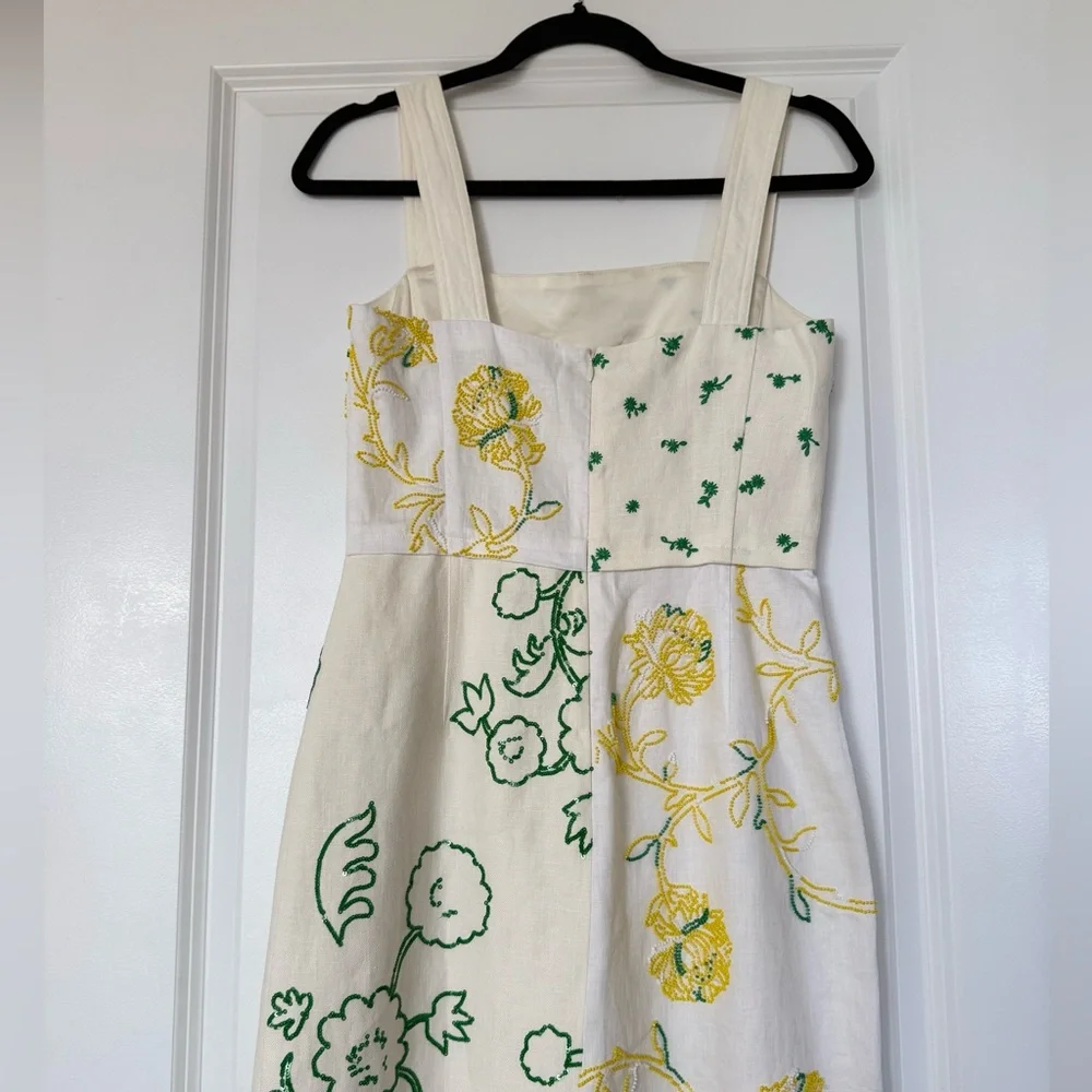 NWT TORY BURCH Embellished Dress in Linen $1,798 2